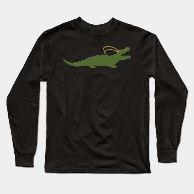 Alligator Loki the god of mischief Long Sleeve T-Shirt by JessCarrsArt